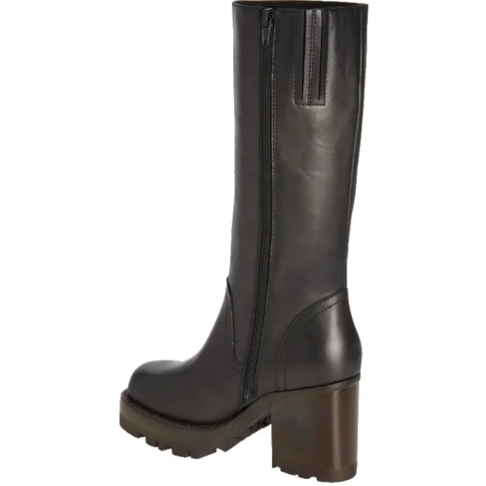 Jeffrey Campbell Abundant Boots Knee High Chunky Platform Lug Sole Boots‎ Size 7